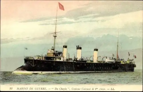 Ak Französisches Kriegsschiff Du Chayla