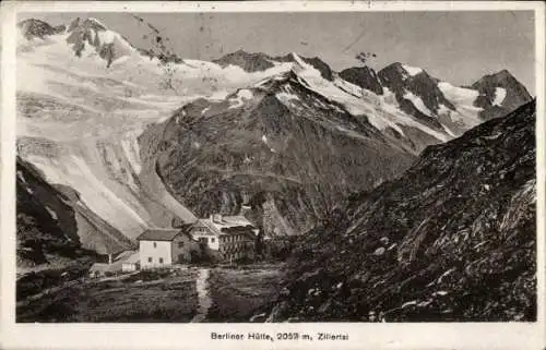 Ak Ginzling Mayrhofen Tirol, Berliner Hütte