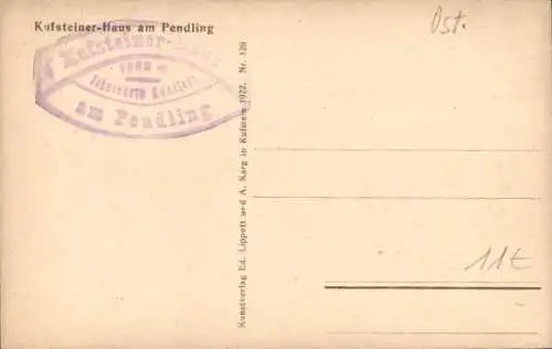 Ak Kufstein in Tirol, Kufsteiner Haus am Pendling