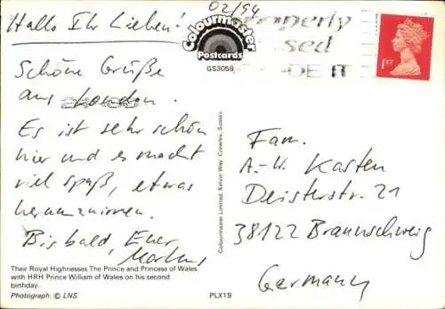 Ak Prinz und Prinzessin von Wales, Prinz William von Wales