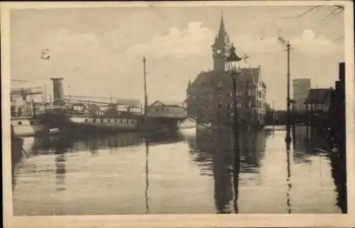 Ak Köln am Rhein, Hochwasser 1920, Dampfer