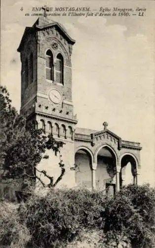 Ak Mostaganem Algerien, Mozagran-Kirche