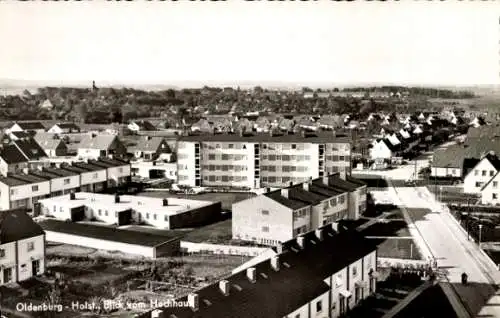 Ak Oldenburg in Holstein, Blick vom Hochhaus, Gesamtansicht