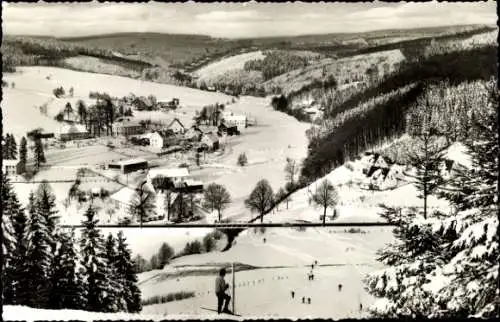 Ak Hösinghausen Meinerzhagen im Sauerland, Winteransicht, Gasthof Knallhütte