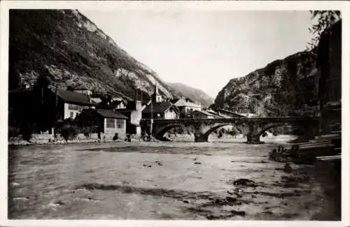 Ak Aigueblanche Savoie, le Pont, l'Isere