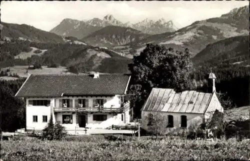 Ak Brosisellegg, Kirche, Tiroler Tannheimer Bargen