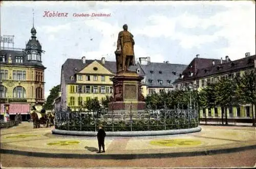 Ak Koblenz am Rhein, Goeben-Denkmal