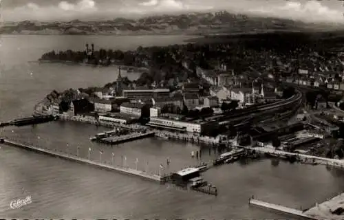 Ak Friedrichshafen am Bodensee, Panorama, Schlosskirche
