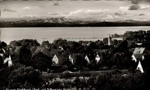 Ak Fischbach Friedrichshafen am Bodensee, Panorama, Schweizer Alpen