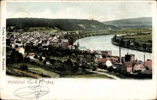 Ak Waldshut Tiengen am Hochrhein, Panorama