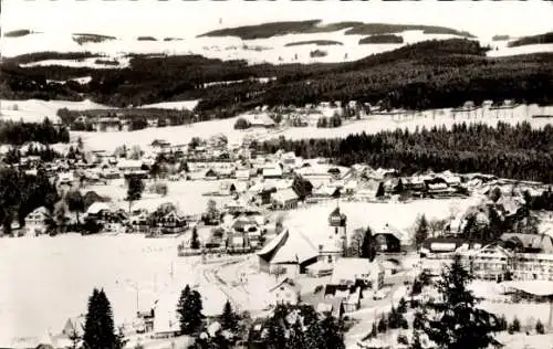 Ak Hinterzarten im Schwarzwald, Gesamtansicht, Winter