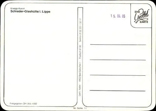 Ak Schieder Schwalenberg in Lippe, Gesamtansicht