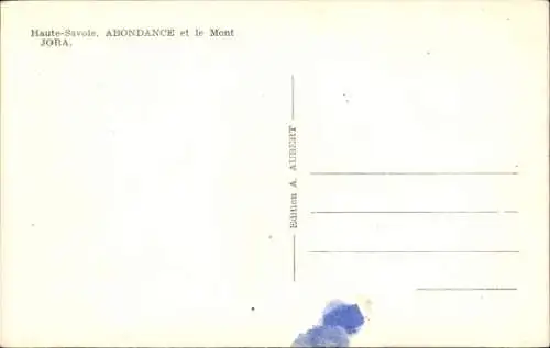 Ak Abondance Haute Savoie, Vue generale, Mont Jora