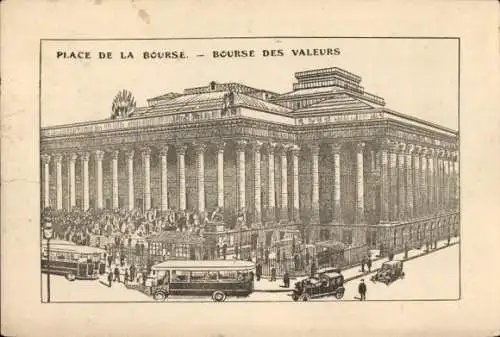 Ak Paris II Bourse, Place de la Bourse, Bourse des Valleurs