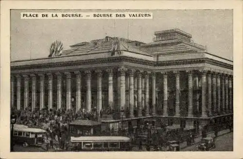 Ak Paris II Bourse, Place de la Bourse, Bourse des Valleurs