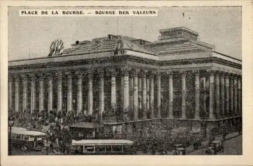 Ak Paris II Bourse, Place de la Bourse, Bourse des Valleurs