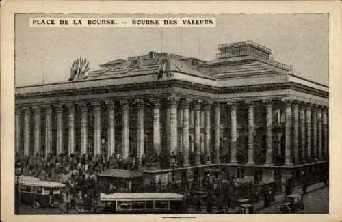 Ak Paris II Bourse, Place de la Bourse, Bourse des Valleurs