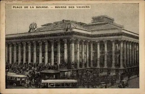 Ak Paris II Bourse, Place de la Bourse, Bourse des Valleurs