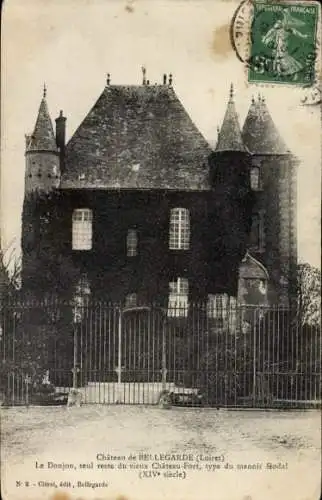 Ak Bellegarde Loiret, Château, Le Donjon