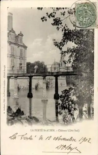 Ak La Ferté Saint Aubin Loiret, Schloss, Südseite