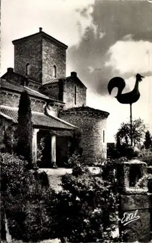 Ak Germigny des Prés Loiret, Kirche, Facade Meridionale, Laterne des Morts