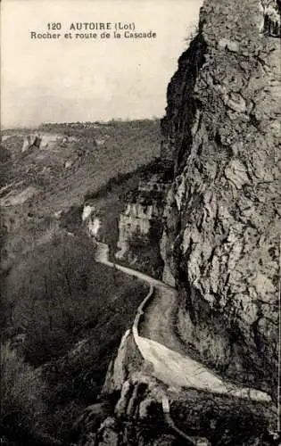 Ak Autoire Lot, Rocher, Route de la Cascade