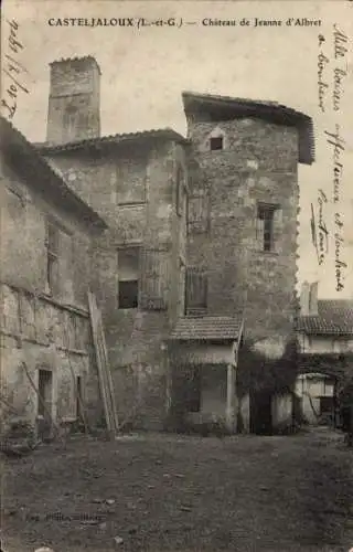 Ak Casteljaloux Lot et Garonne, Chateau de Jeanne d'Albret