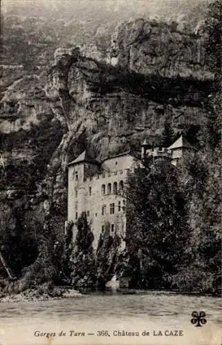 Ak Lacaze Tarn, Gorges du Tarn, Schloss