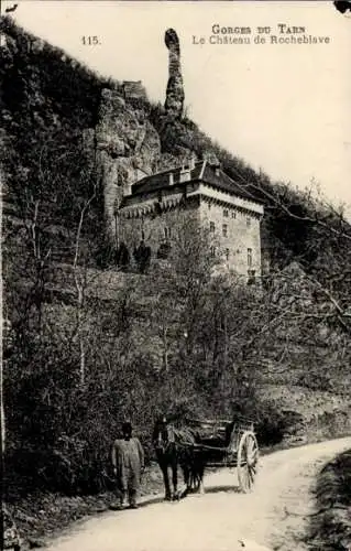 Ak Rocheblave Lozère, Gorges du Tarn, Le Chateau