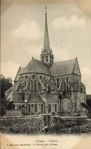 Ak Orbais l'Abbaye Marne, Kirche