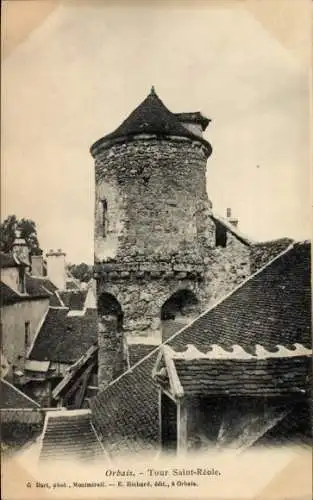 Ak Orbais l'Abbaye Marne, Tour Saint-Reole