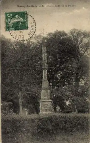 Ak Bussy-Lettree Marne, Le Calvaire de Diane de Polders