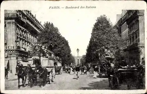 Ak Paris II, Boulevard des Italians