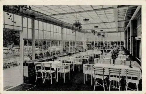 Ak Colditz in Sachsen, Hotel Waldschänke, Veranda