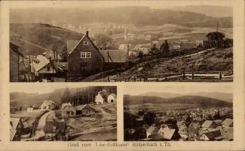 Ak Stützerbach Ilmenau Thüringer Wald, Panorama, Teilansichten