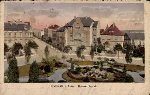 Ak Ilmenau in Thüringen, Bismarckplatz