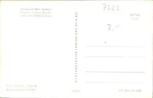 Ak Groitzsch in Sachsen, Friedrich Ebert Straße, Landambulatorium, Wasserturm