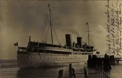 Foto Ak Dampfer Roland, Norddeutscher Lloyd Bremen NDL