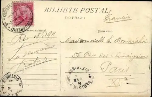 Ak Rio de Janeiro Brasilien, Avenida Central