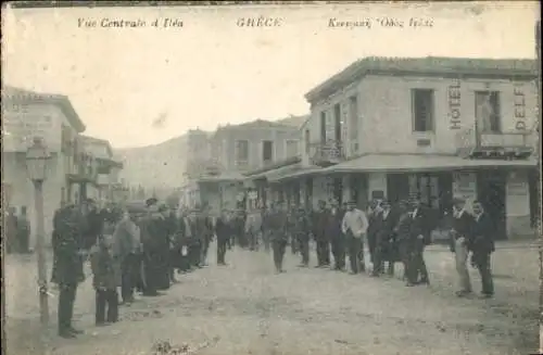 Ak Itéa Griechenland, Centrale Straße, Hotel