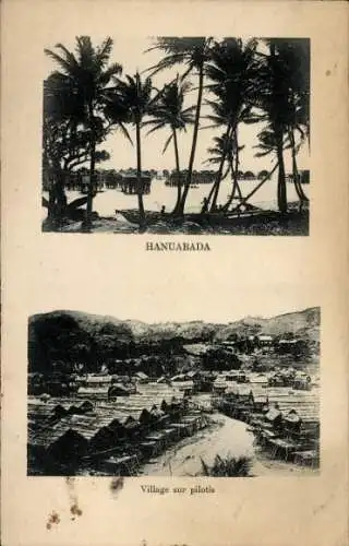 Ak Hanuabada Port Moresby Papua Neuguinea, Village sur pilotis, Dorfansichten