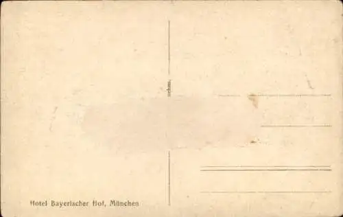 Ak München, Hotel Bayerischer Hof