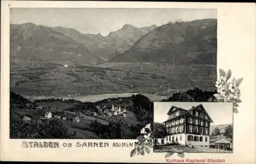 Ak Stalden ob Sarnen Kanton Obwalden Schweiz, Kaplanei, Landschaft, Gebirge