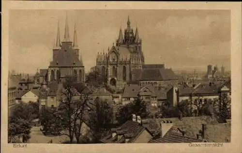 Set von 16 AK Erfurt , diverse Ansichten