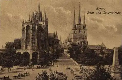 Set von 16 AK Erfurt , diverse Ansichten