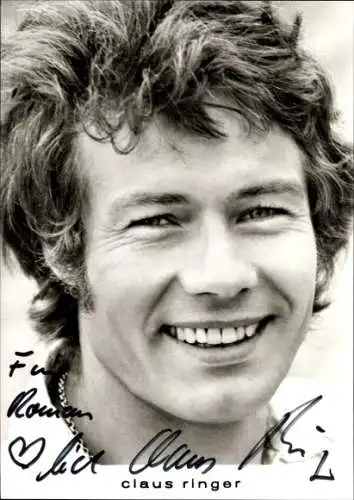 Ak Schauspieler Claus Ringer, Portrait, Autogramm