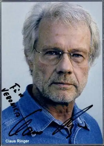 Ak Schauspieler Claus Ringer, Portrait, Autogramm