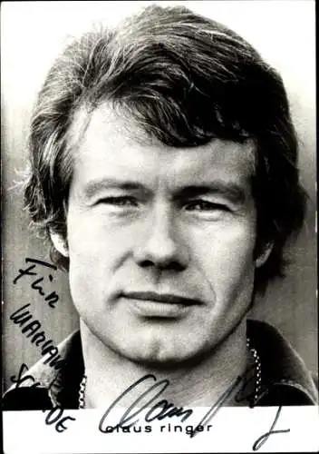 Ak Schauspieler Claus Ringer, Portrait, Autogramm