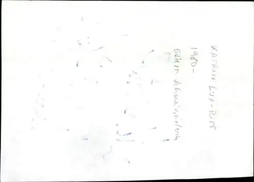 Ak Schauspielerin Katrin Ritt,  Autogramm