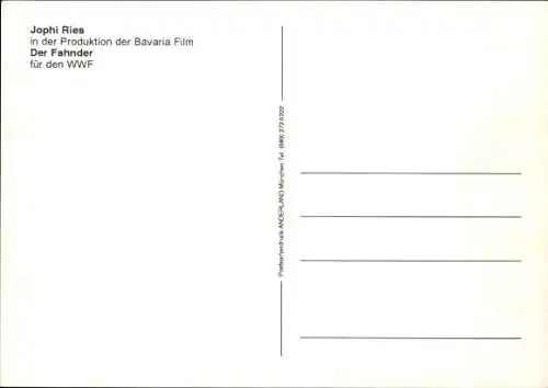 Ak Schauspieler Jophi Ries, Portrait, Autogramm, Serie Der Fahnder